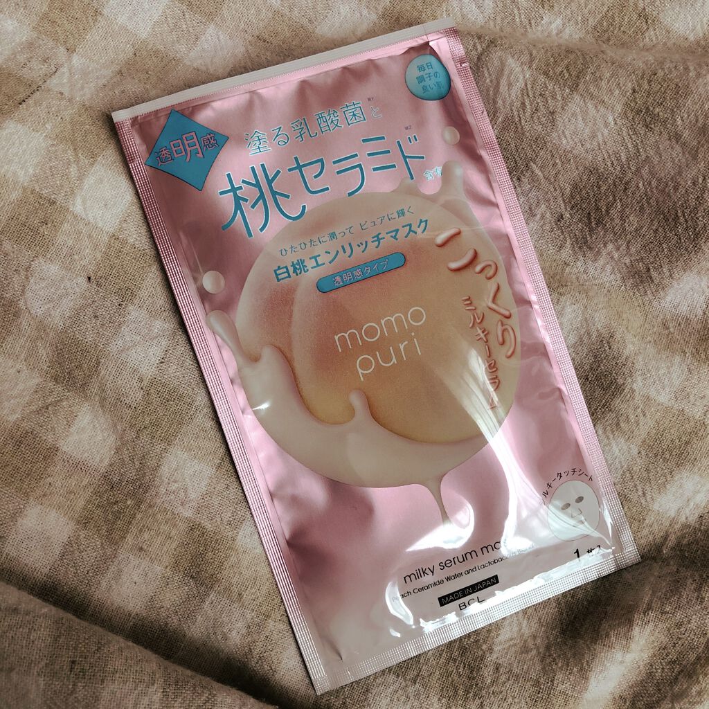 エンリッチクリアマスク/ももぷり/シートマスク・パックを使ったクチコミ（1枚目）