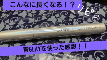 🛍️遠出した先のデパートで見つけて青GLAYとかめっちゃカッコイイと思って購入！

🤗使って見た感想は大満足です！
塗って見るとまつ毛が凄く長くなります！
使い方によっては丁度い長さを自分で決める事も出