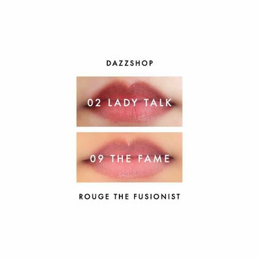 ルージュ ザ フュージョニスト 09.THE FAME/DAZZSHOP/口紅を使ったクチコミ（2枚目）