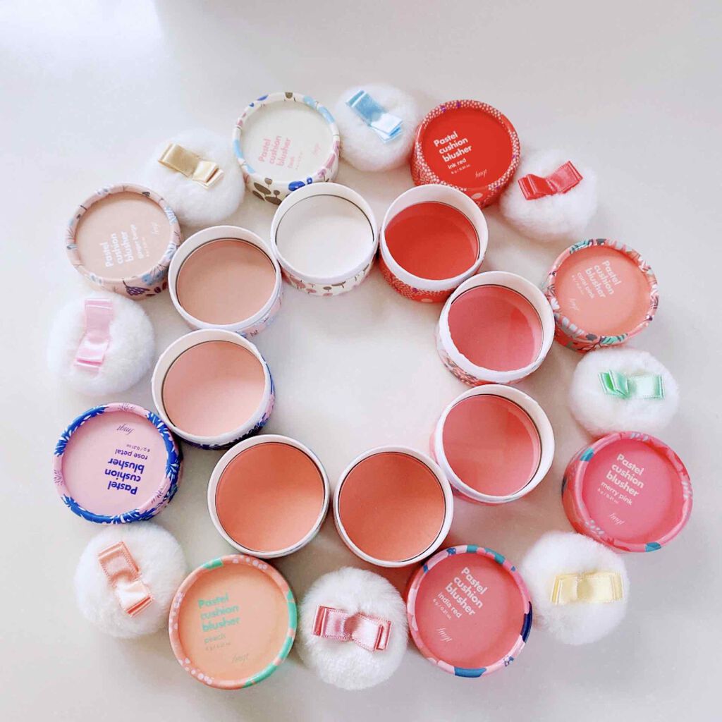 パステルクッションブラッシャー/THE FACE SHOP/パウダーチークを使ったクチコミ（1枚目）