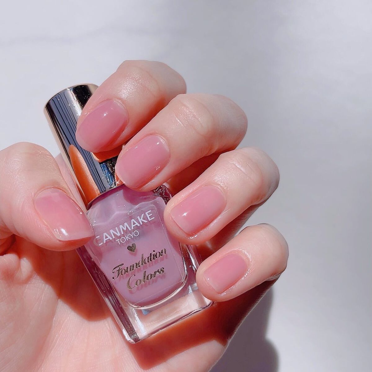 ファンデーションカラーズ 02 ラベンダーピンク/キャンメイク/マニキュアを使ったクチコミ（1枚目）