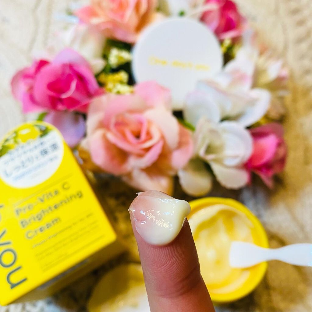 プロビタC ブライトニングクリーム/One-day's you/フェイスクリームを使ったクチコミ（3枚目）