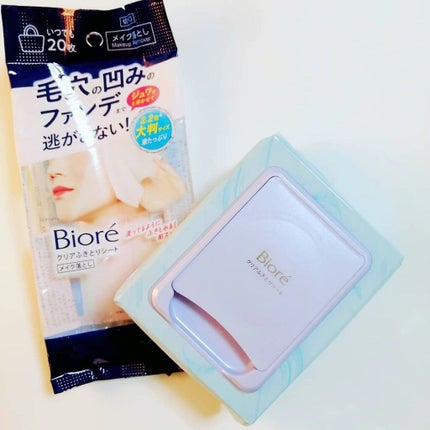 クリアふきとりシート/ビオレ/クレンジングシートを使ったクチコミ(3枚目)