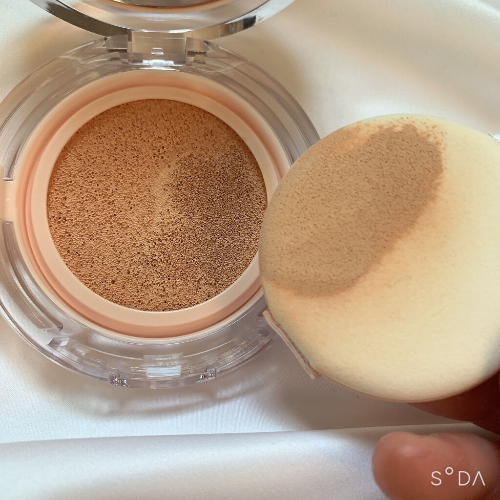 スキンチューンヴィーガンカバークッション 01 フェアチューン/AMUSE/クッションファンデーションを使ったクチコミ（3枚目）