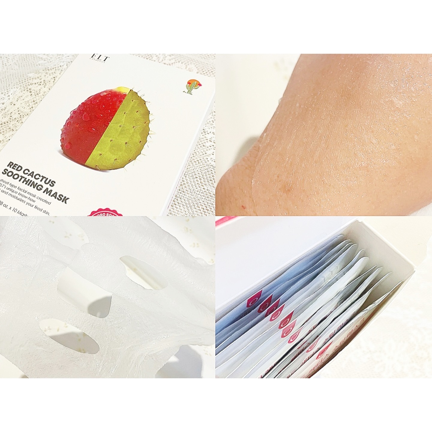 レッドカクタススージングマスク/ELT COSMETICS/シートマスク・パックを使ったクチコミ（3枚目）