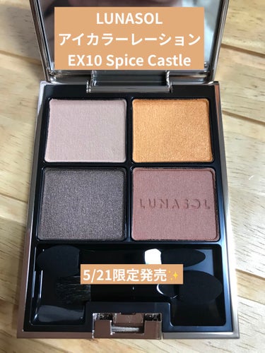 アイカラーレーション EX10 Spice Castle（限定発売）/LUNASOL/アイシャドウパレットを使ったクチコミ（1枚目）