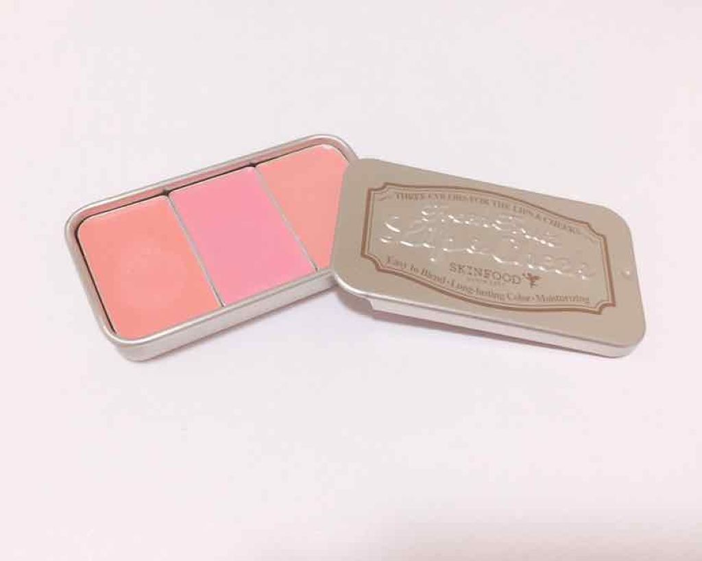 フレッシュフルーツ リップ&チーク トリオ/SKINFOOD/ジェル・クリームチークを使ったクチコミ(1枚目)