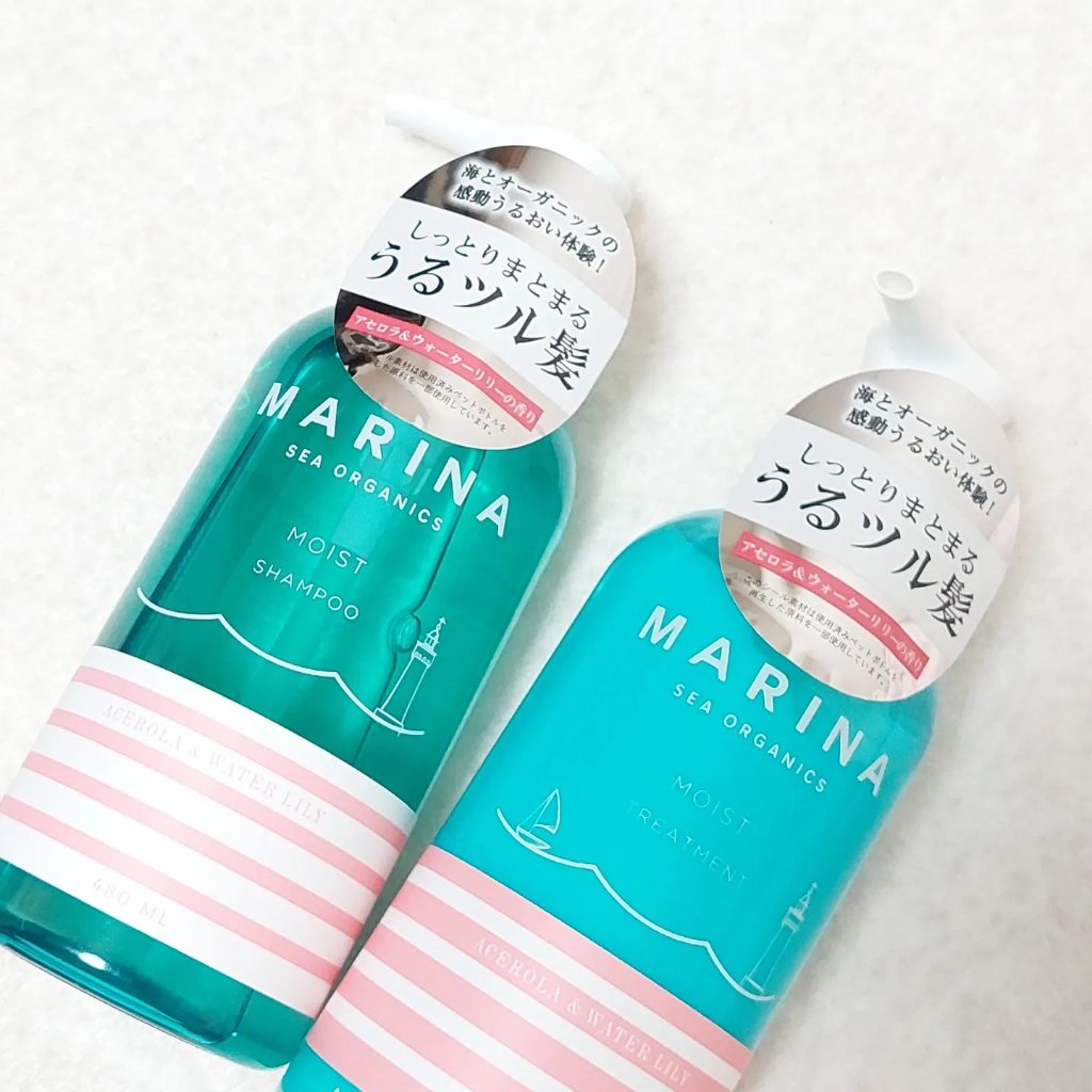 モイストシャンプー＆モイストトリートメント/マリーナシーオーガニック/市販シャンプーを使ったクチコミ（1枚目）