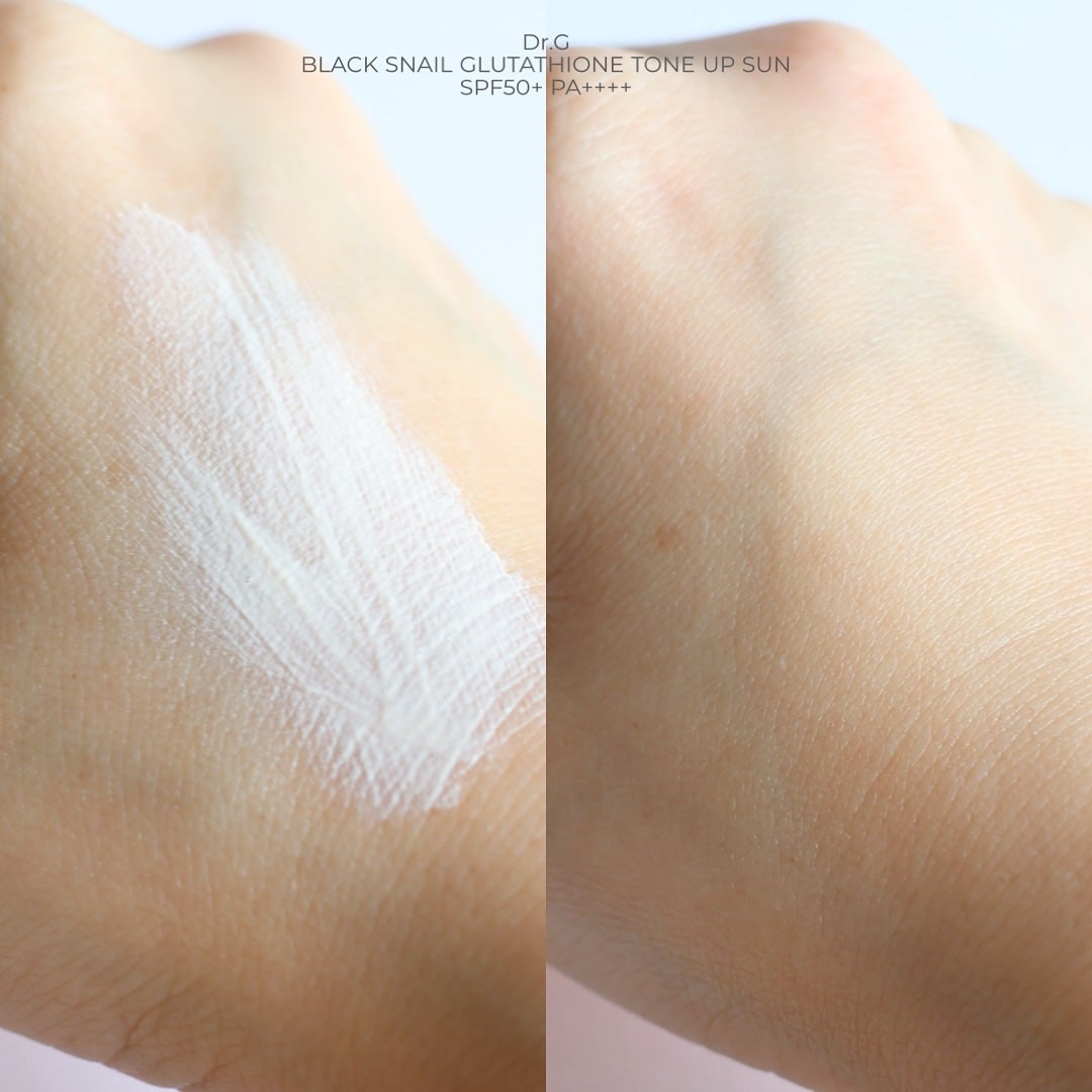 ブラックスネイルグルタチオントーンアップサン/Dr.G/日焼け止めクリームを使ったクチコミ(5枚目)