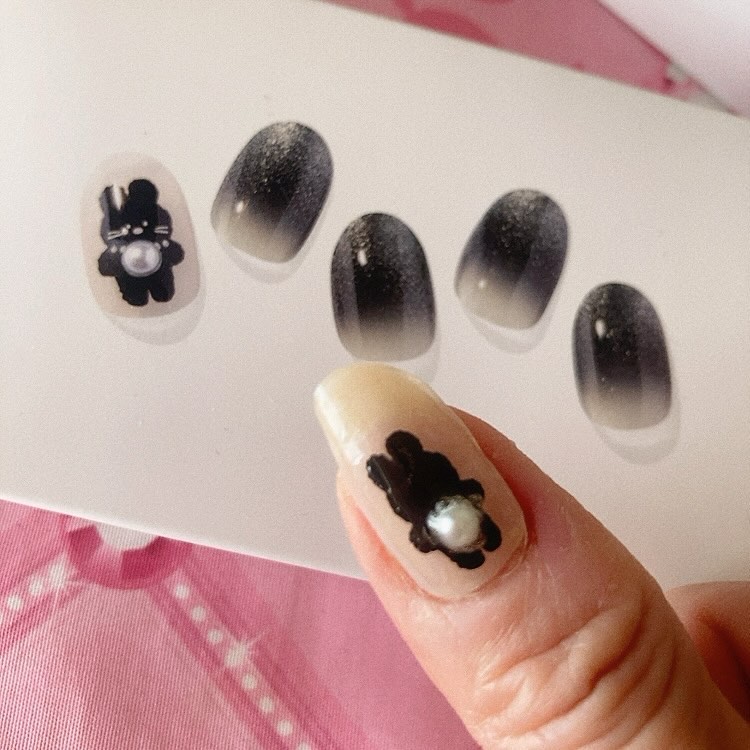 セミキュアジェルネイル（ハンド）/ohora/ネイルシールを使ったクチコミ（2枚目）