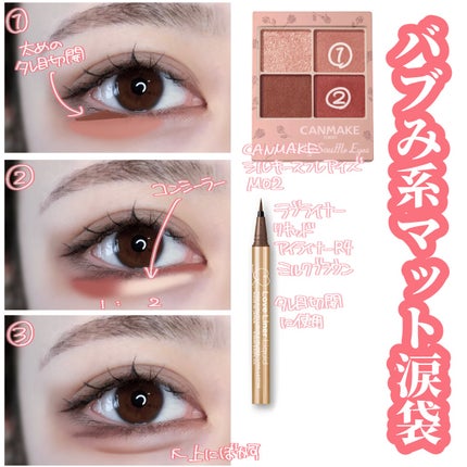 シルキースフレアイズ(マットタイプ)/キャンメイク/アイシャドウパレットを使ったクチコミ(3枚目)