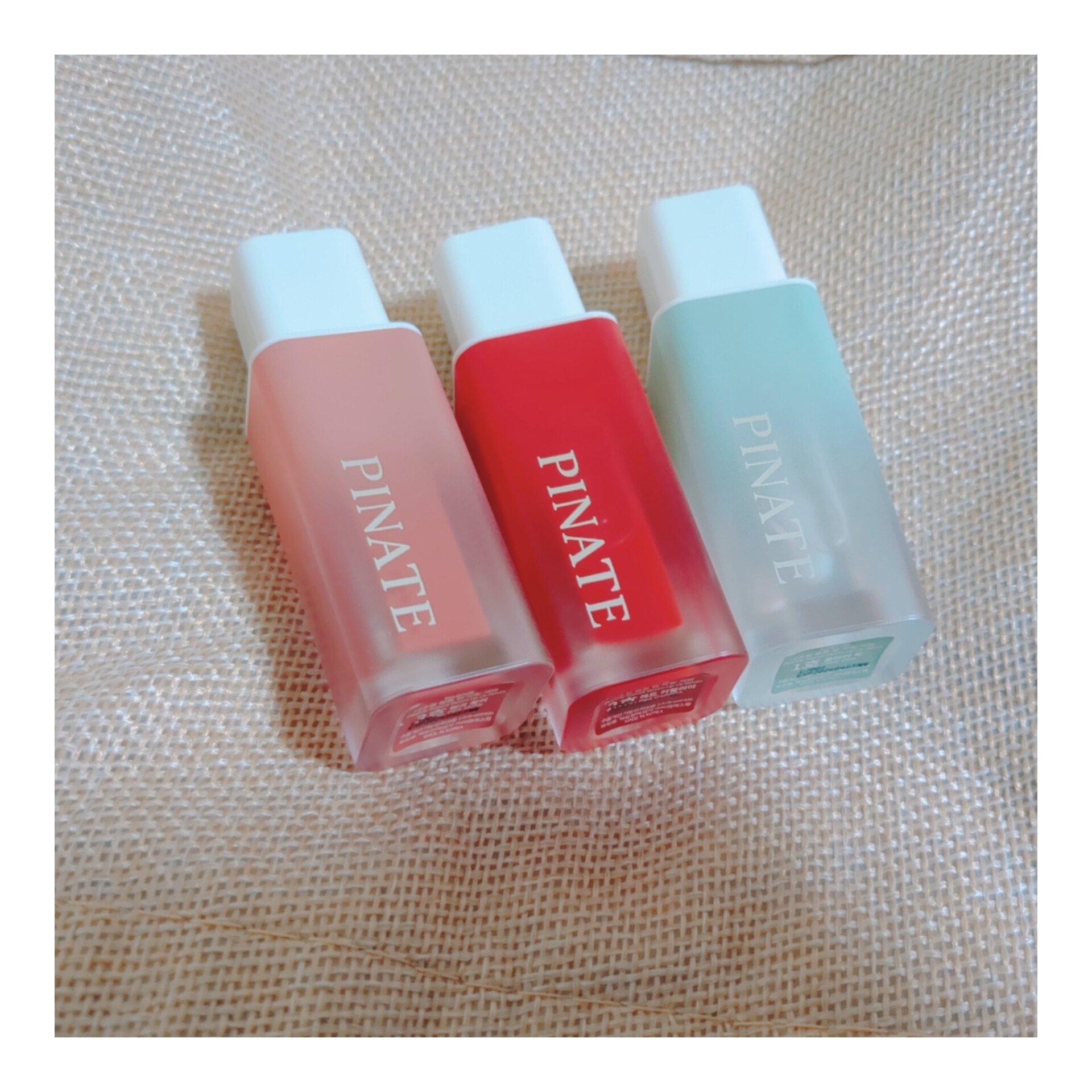 ナチュラルブルームリップオイルセラム 3色セット/PINATE/リップグロスを使ったクチコミ（1枚目）