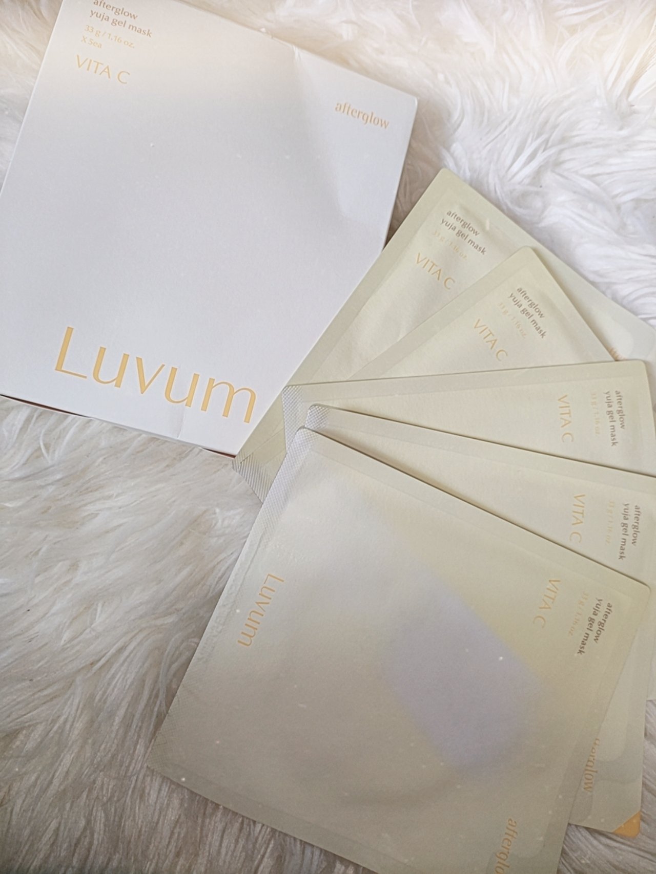 ラビューム アフターグロウ ゆずゲルマスク/Luvum/シートマスク・パックを使ったクチコミ（1枚目）