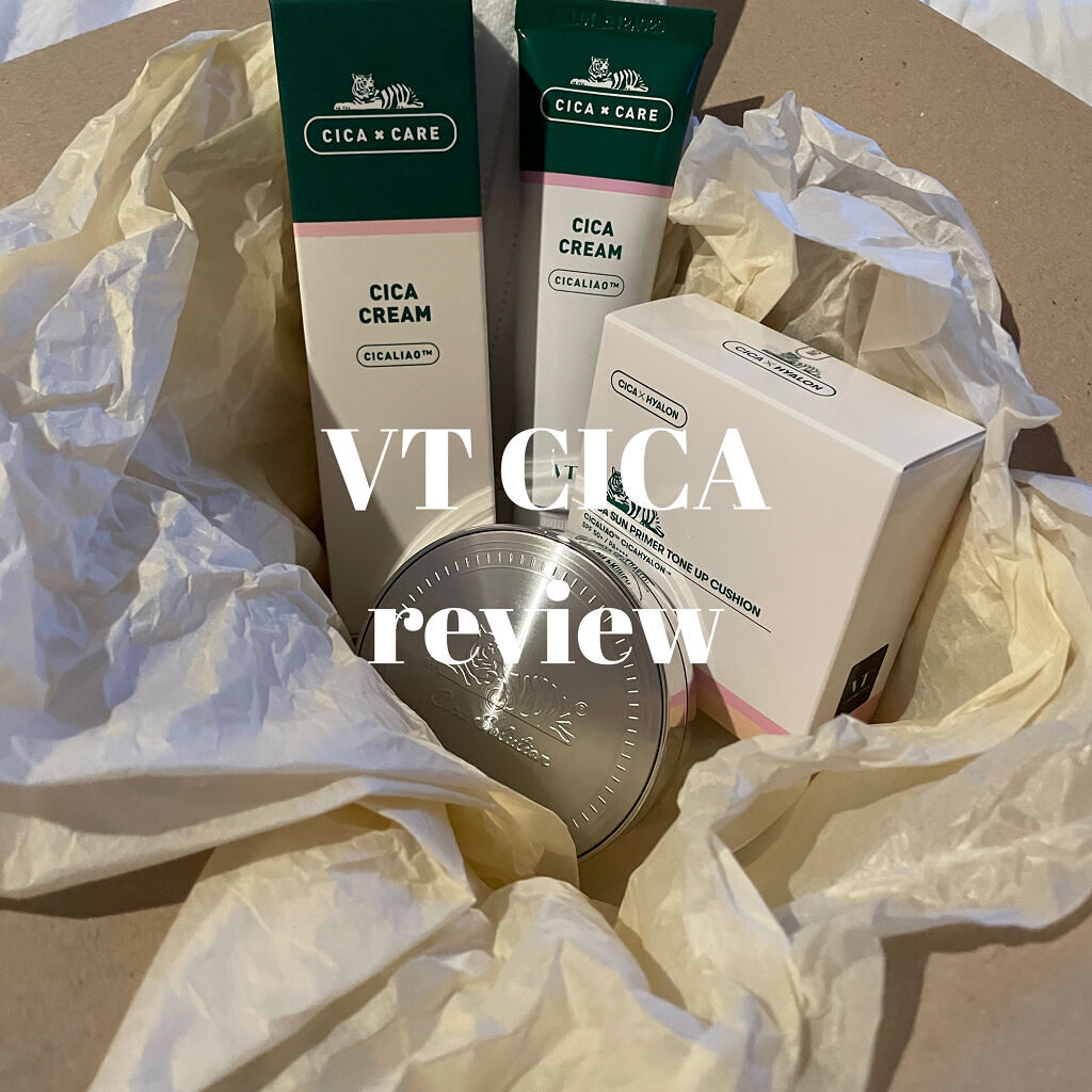 CICA サンプライマー トーンアップ クッション/VT/クッションファンデーションを使ったクチコミ（1枚目）