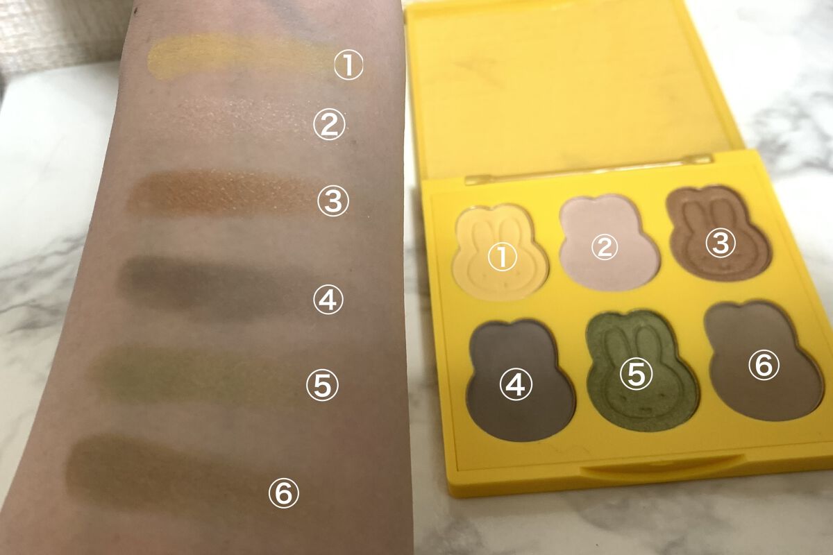 miffy アイシャドウパレット/ミッフィー メイクアップシリーズ/アイシャドウパレットを使ったクチコミ（3枚目）