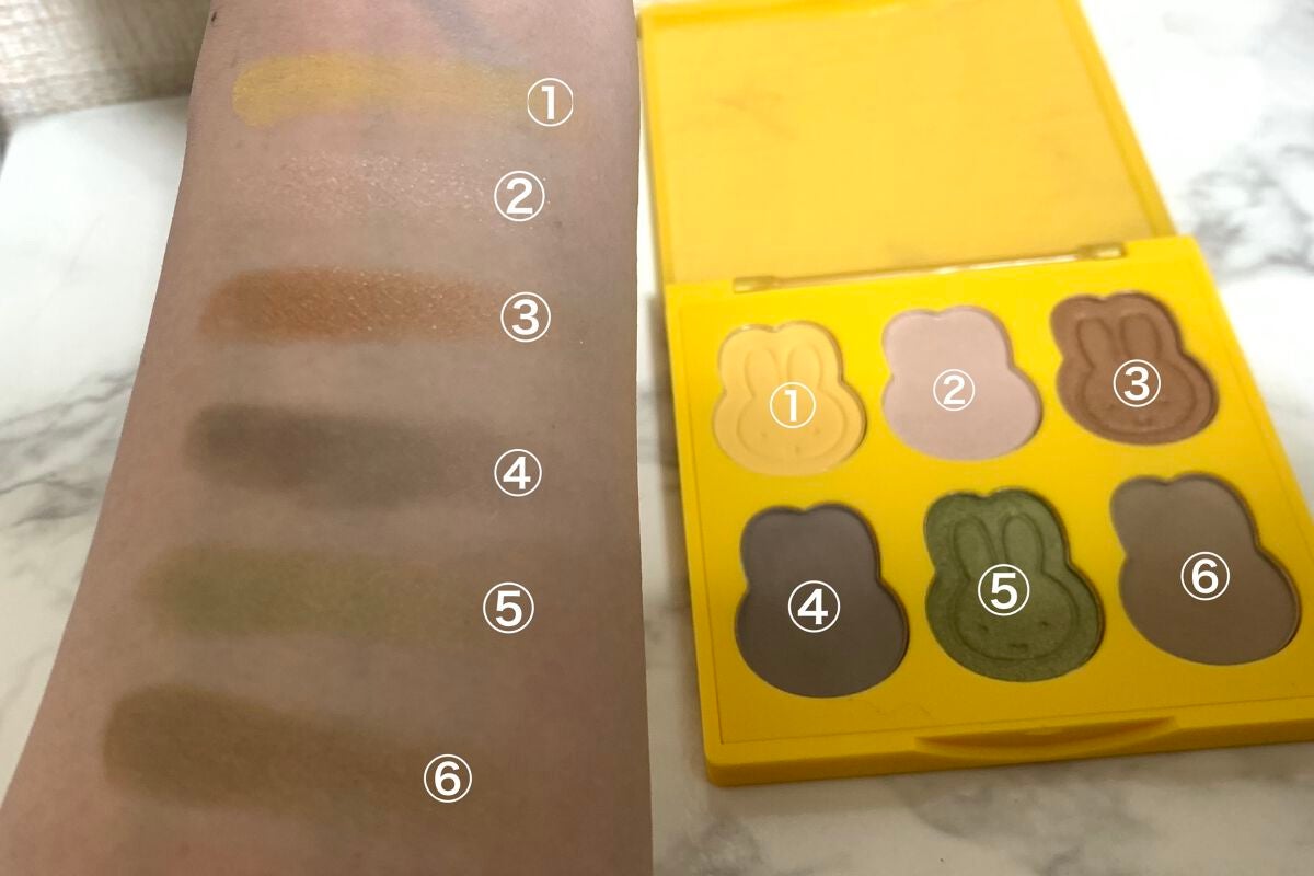 miffy アイシャドウパレット/ミッフィー メイクアップシリーズ/アイシャドウパレットを使ったクチコミ(3枚目)