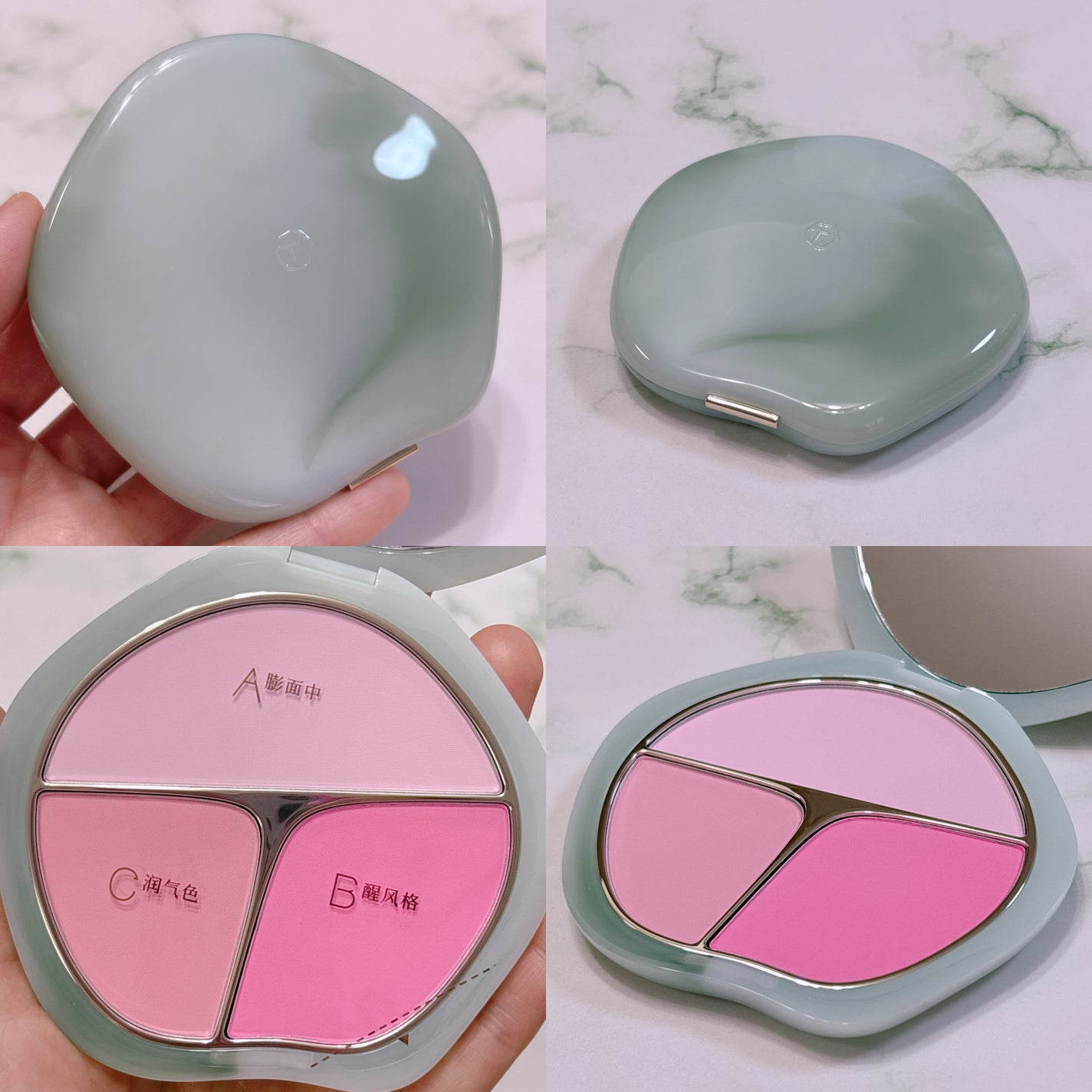 TIMAGE 3色チークパレット/TIMAGE/パウダーチークを使ったクチコミ(2枚目)