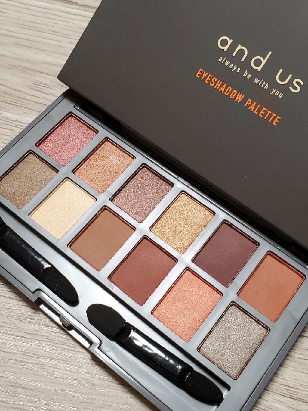 アイシャドウパレット ORBR（オレンジブラウン）/and us/アイシャドウパレットを使ったクチコミ（1枚目）