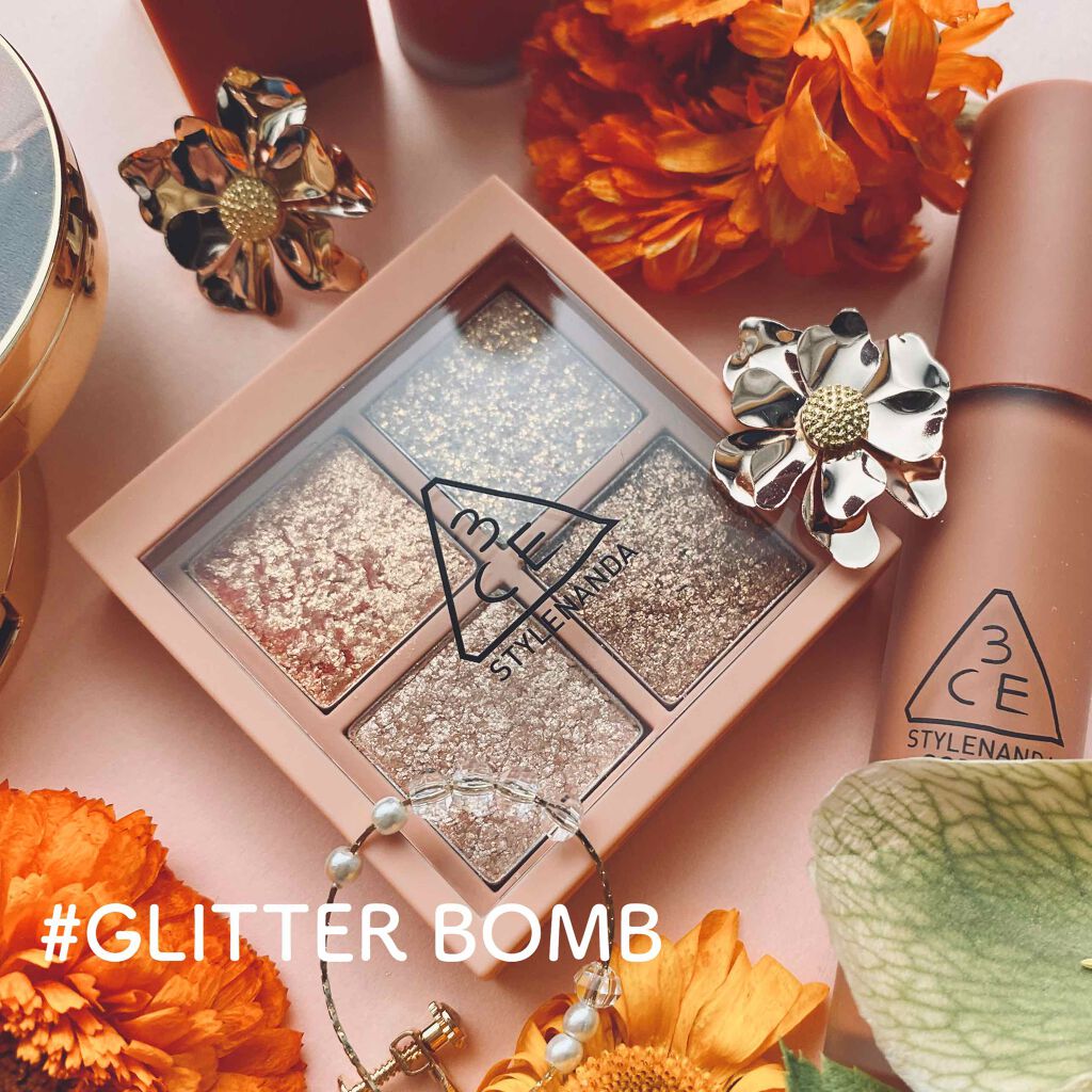 3CE ミニ マルチアイカラーパレット #GLITTER BOMB/3CE/アイシャドウパレットを使ったクチコミ（1枚目）