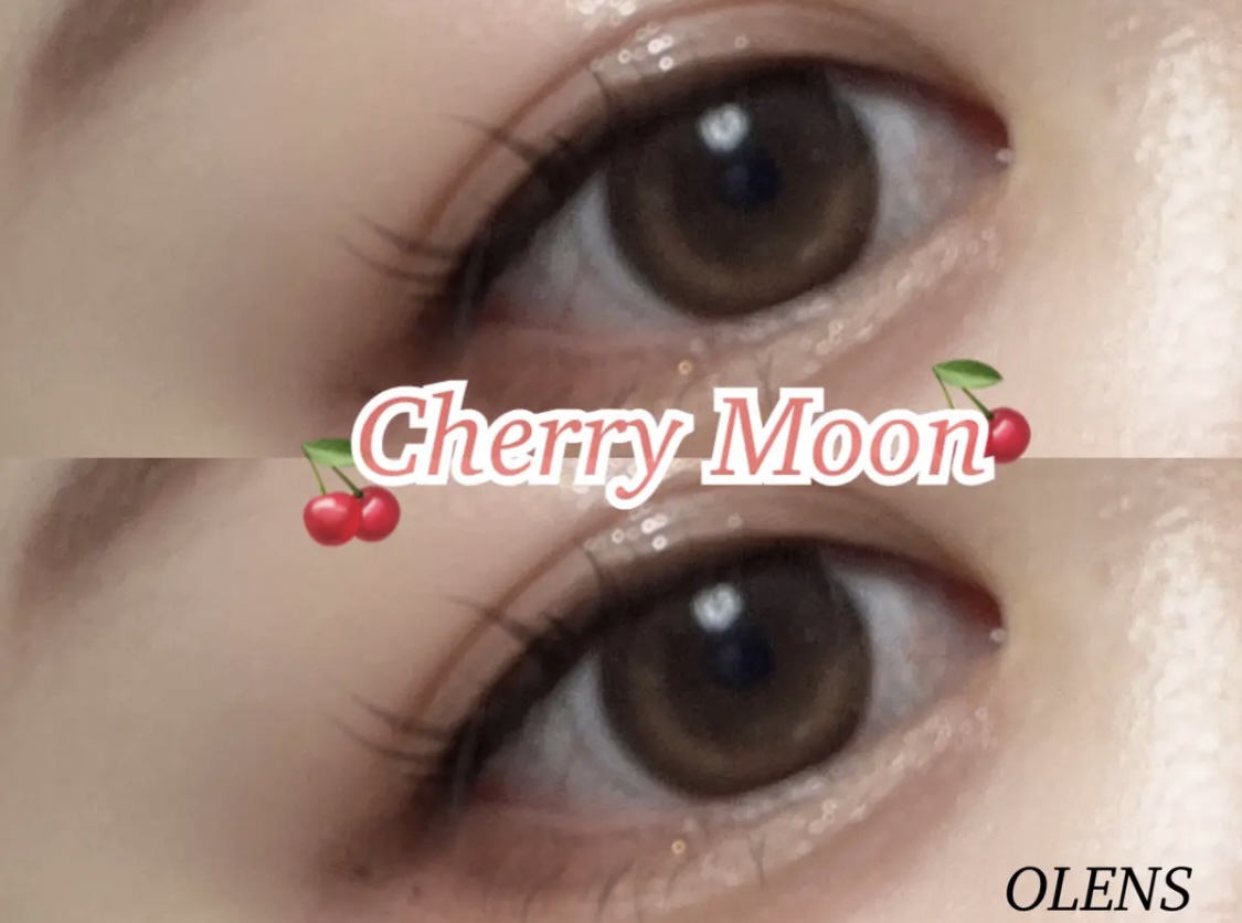 Cherry Moon 1day/OLENS/カラーコンタクトレンズを使ったクチコミ（1枚目）