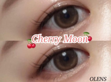 Cherry moon 1Month/OLENS/カラーコンタクトレンズを使ったクチコミ(1枚目)