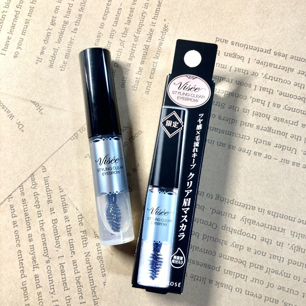 リシェ スタイリング クリア アイブロウ クリアな発色 × ブルー系パール/Visée/眉マスカラを使ったクチコミ（2枚目）