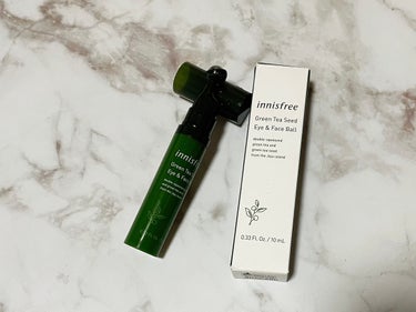 グリーンティーシード モイスト アイ＆フェイスボール/innisfree/美容液を使ったクチコミ（2枚目）