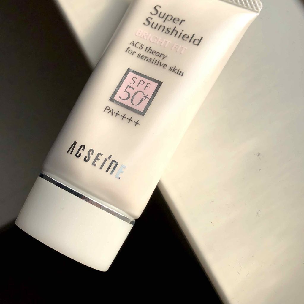 スーパーサンシールド ブライトフィット/ACSEINE/日焼け止めミルクを使ったクチコミ（1枚目）