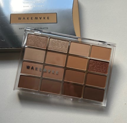 ソフトブラーリングアイパレット 14.キャラメルブラーリング/wakemake/アイシャドウパレットを使ったクチコミ(1枚目)