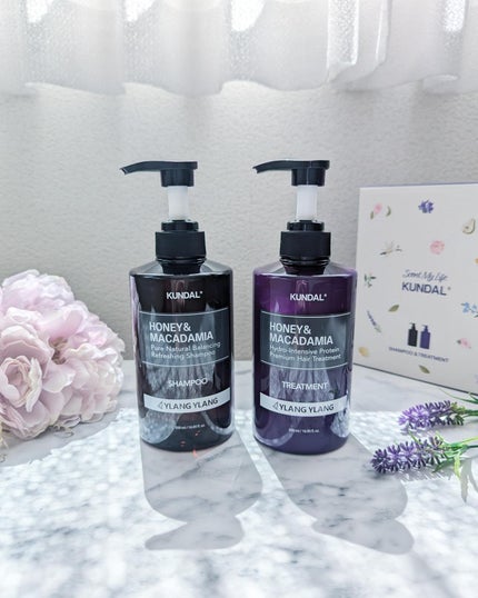 クンダル H&Mシャンプー/ヘアトリートメント イランイランの香り/KUNDAL/市販シャンプーを使ったクチコミ(4枚目)