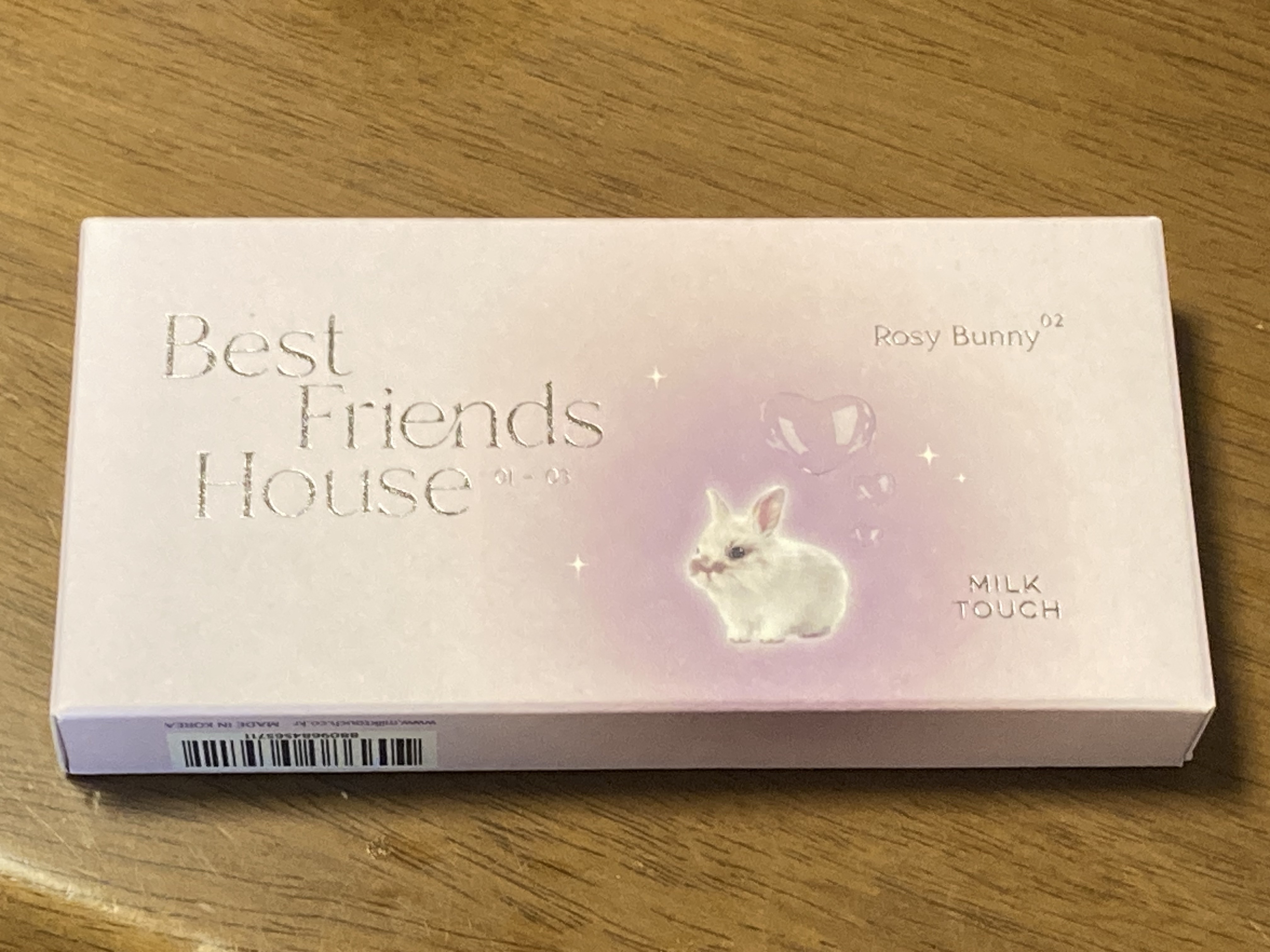 ビーマイベストフレンズハウスパレット 02 Rosy Bunny/Milk Touch/アイシャドウパレットを使ったクチコミ（1枚目）