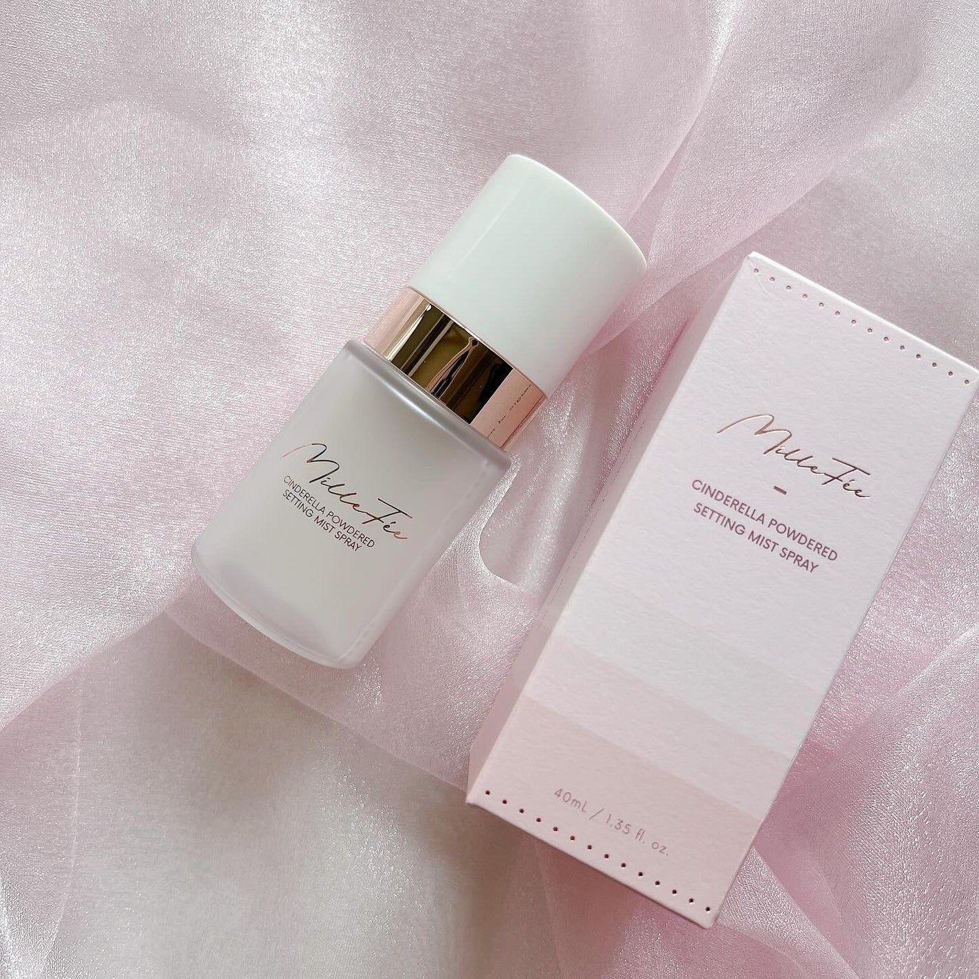 シンデレラパウダリーミスト/MilleFée/フィックスミストを使ったクチコミ(2枚目)