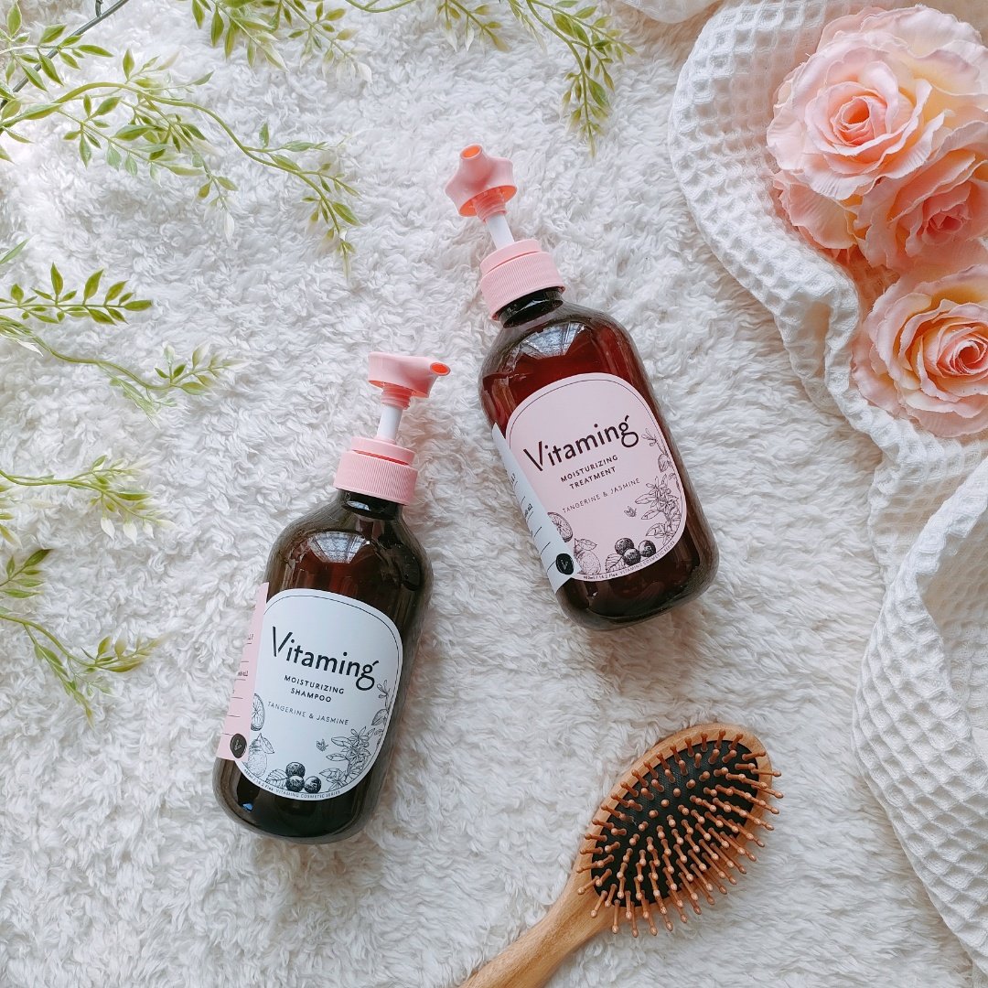 モイストシャンプー/トリートメント(タンジェリン＆ジャスミンの香り) トリートメント本体 480ml/Vitaming/市販シャンプーを使ったクチコミ（1枚目）