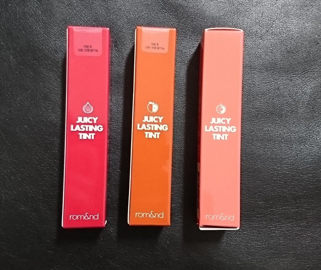 ジューシーラスティングティント/rom&nd/リップティントを使ったクチコミ(1枚目)