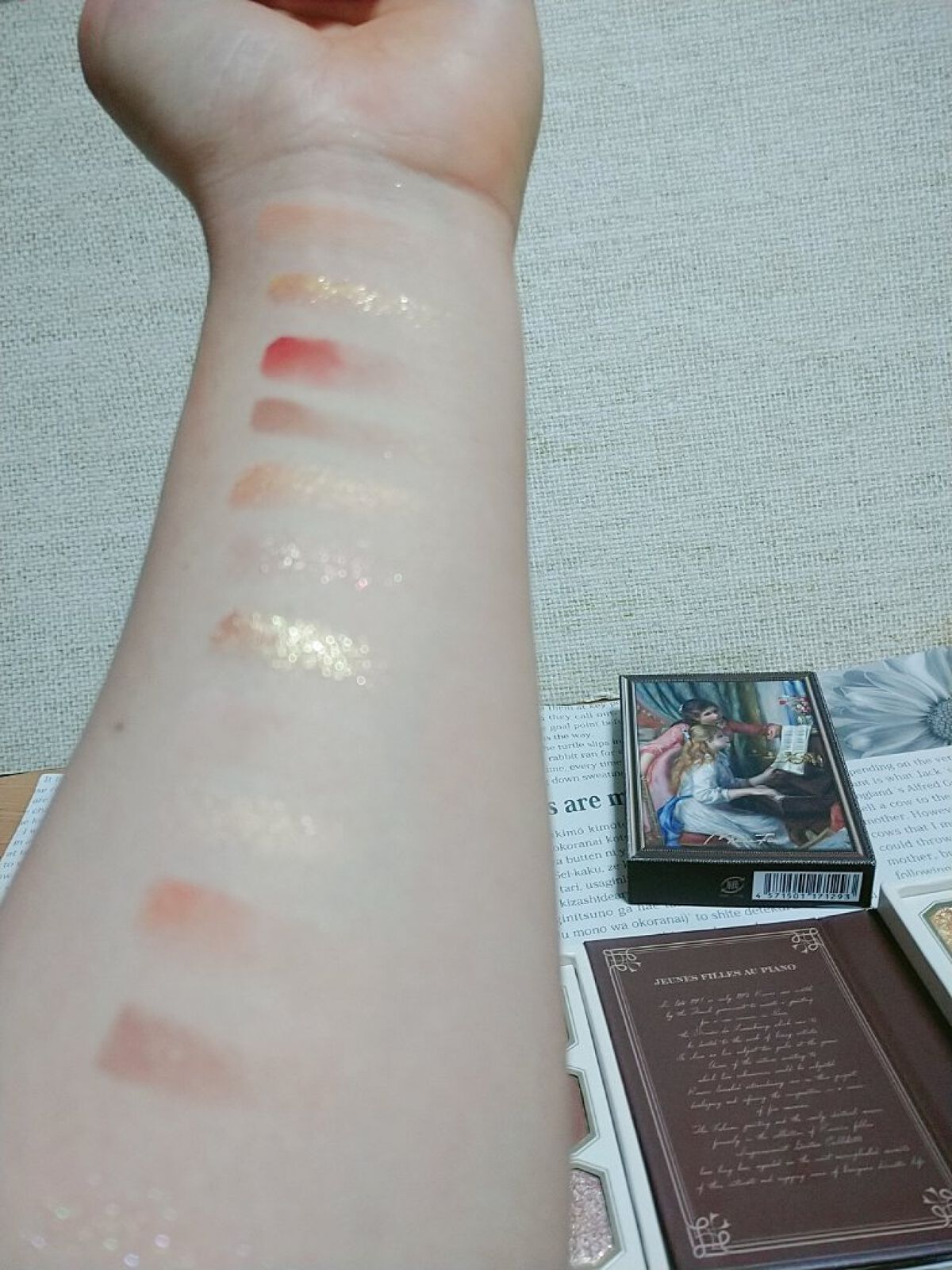 絵画アイシャドウパレット 03 ピアノを弾く少女たち/MilleFée/アイシャドウパレットを使ったクチコミ（3枚目）