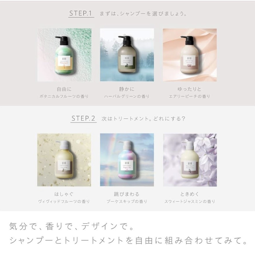 跳びまわる ブーケスキップの香り トリートメント/and and/洗い流すヘアトリートメントを使ったクチコミ（3枚目）