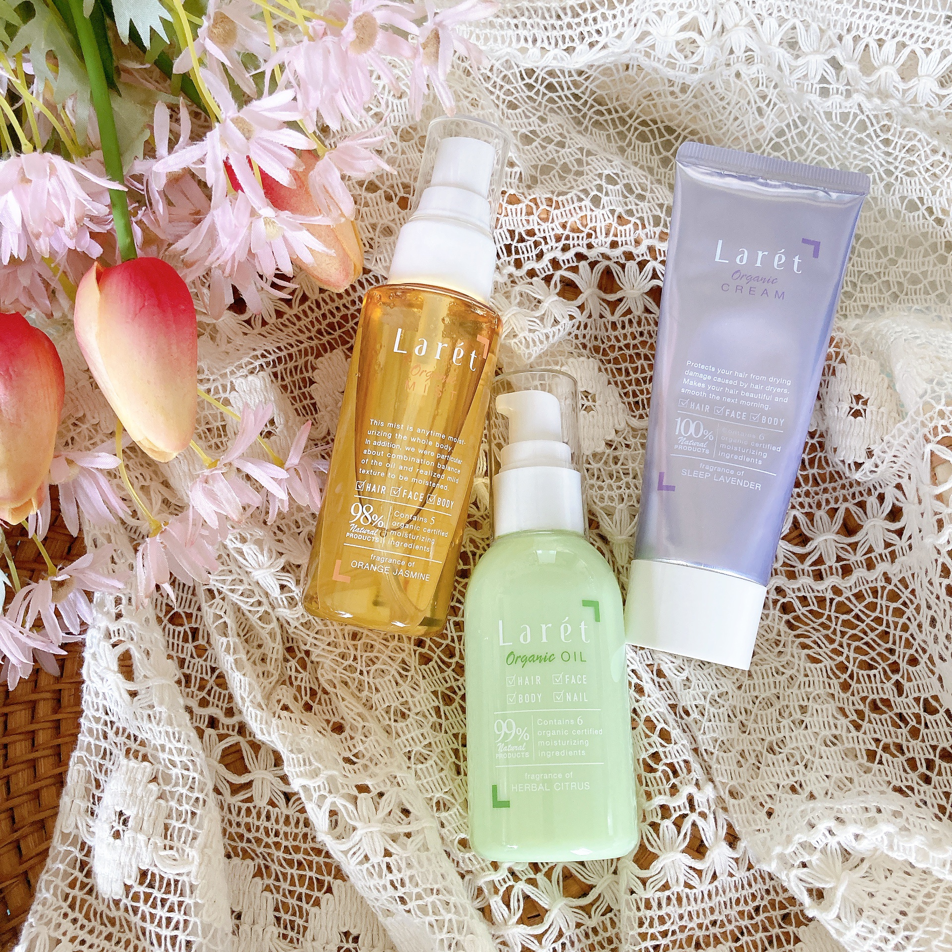 オーガニックミスト/Laret/ミスト状化粧水を使ったクチコミ（1枚目）