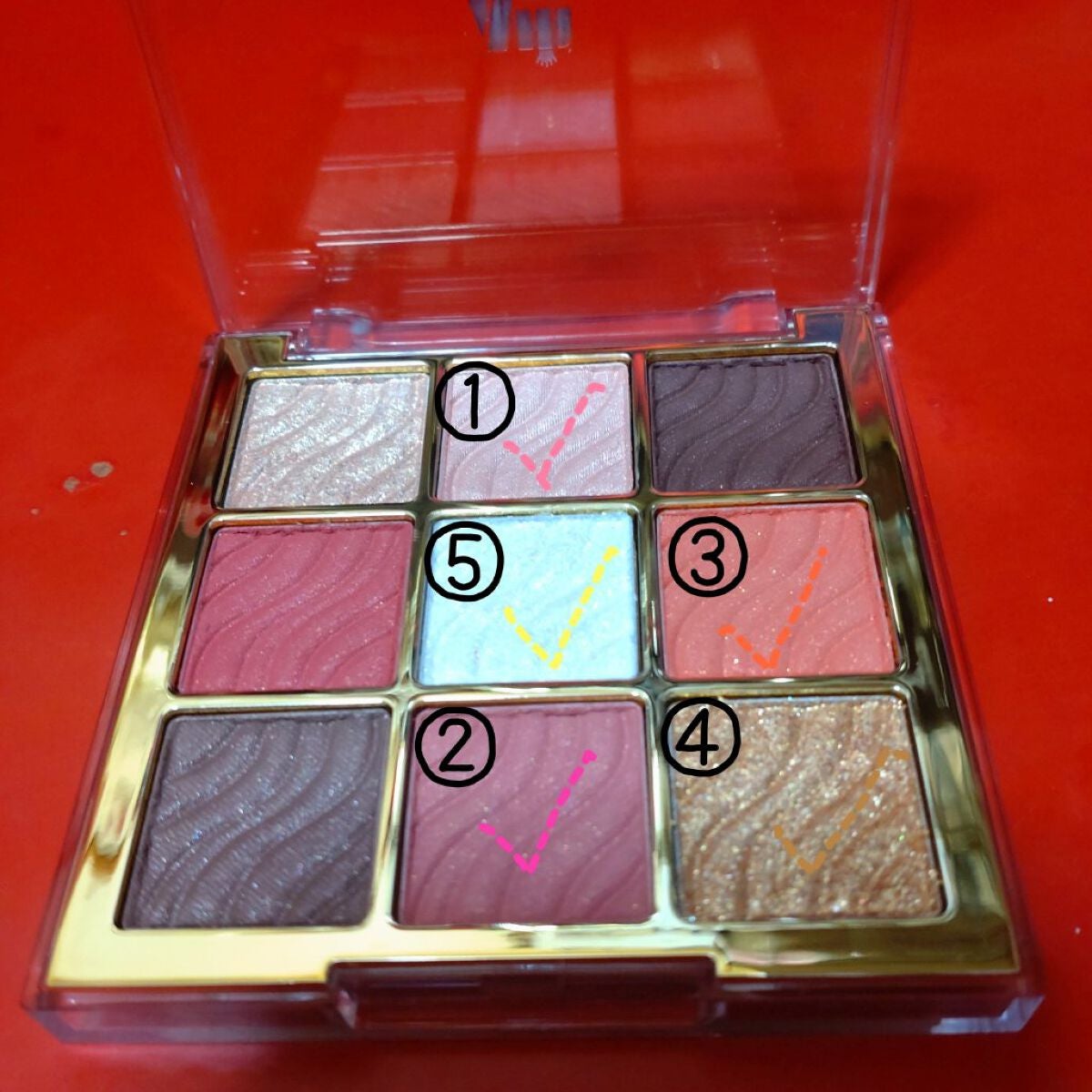 ソフトクレイビームアイシャドウパレット/AMIOK/ジェル・クリームアイシャドウを使ったクチコミ(2枚目)