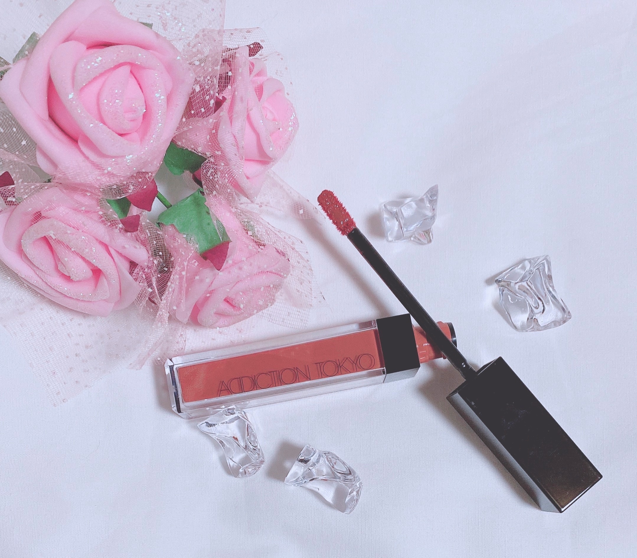 アディクション　リップ セラム ティント 003 Rose Tan/ADDICTION/リップティントを使ったクチコミ（2枚目）