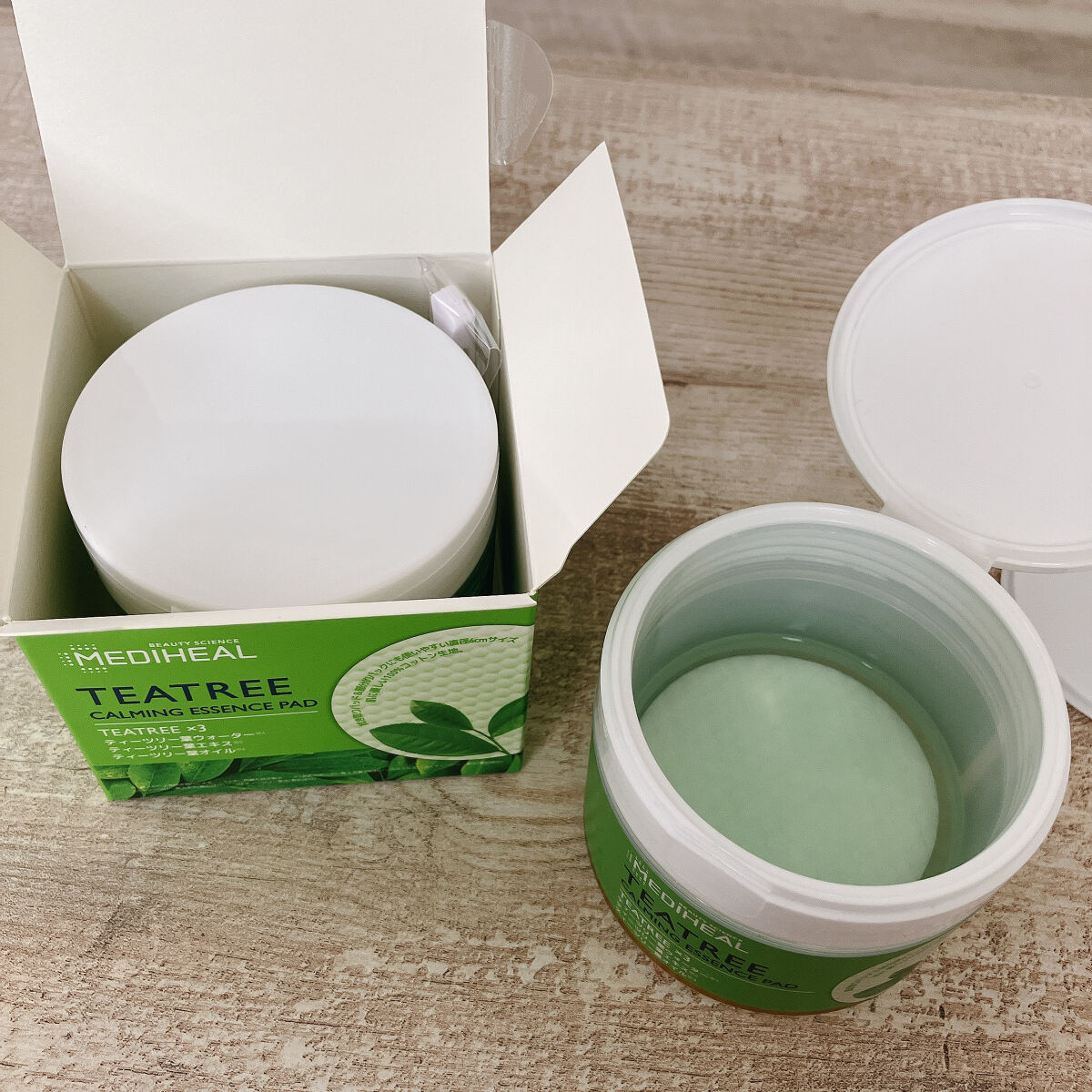 ティーツリーカーミングエッセンスパッド/MEDIHEAL/トナーパッドを使ったクチコミ（2枚目）