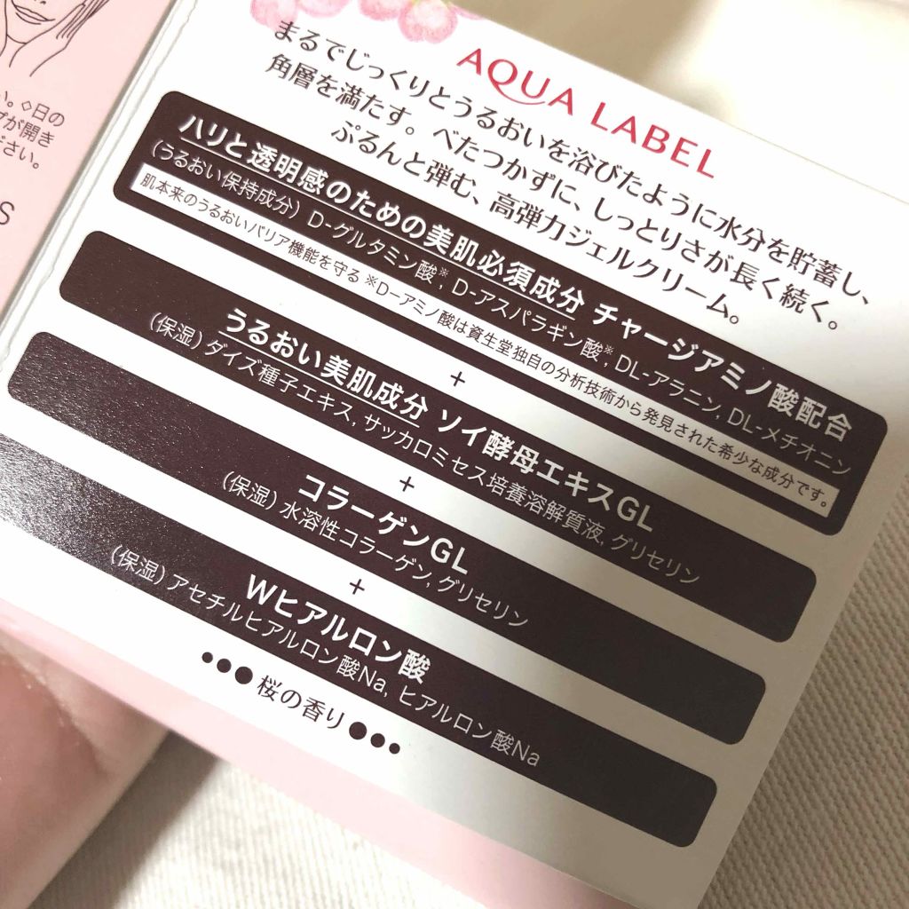 スペシャルジェルクリーム(モイスト)/アクアレーベル/オールインワン化粧品を使ったクチコミ（3枚目）