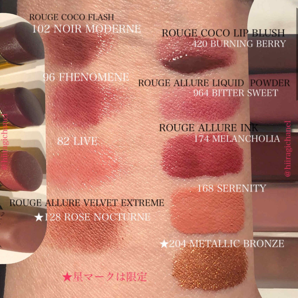 ルージュ ココ｜CHANELの人気色を比較 - ブルベ夏におすすめの口紅