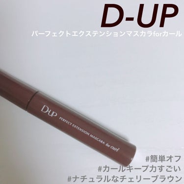 D-UP パーフェクトエクステンション マスカラ for カール チェリーブラウン

こんにちは！Renkaです🤍

今回は、LIPS様を通じてD-UP様から、パーフェクトエクステンション マスカラ f