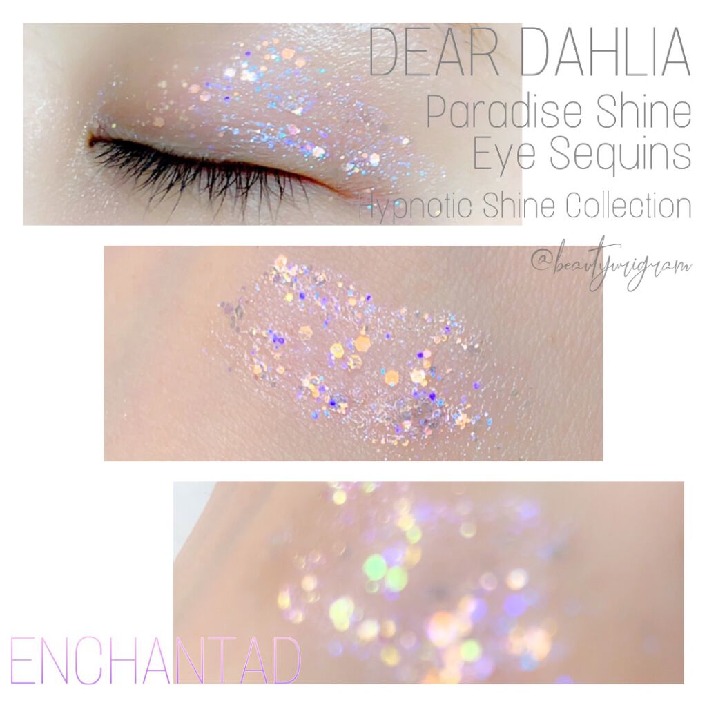 パラダイス シャイン アイ シークイン エンチャンテッド/DEAR DAHLIA/リキッドアイシャドウを使ったクチコミ（3枚目）