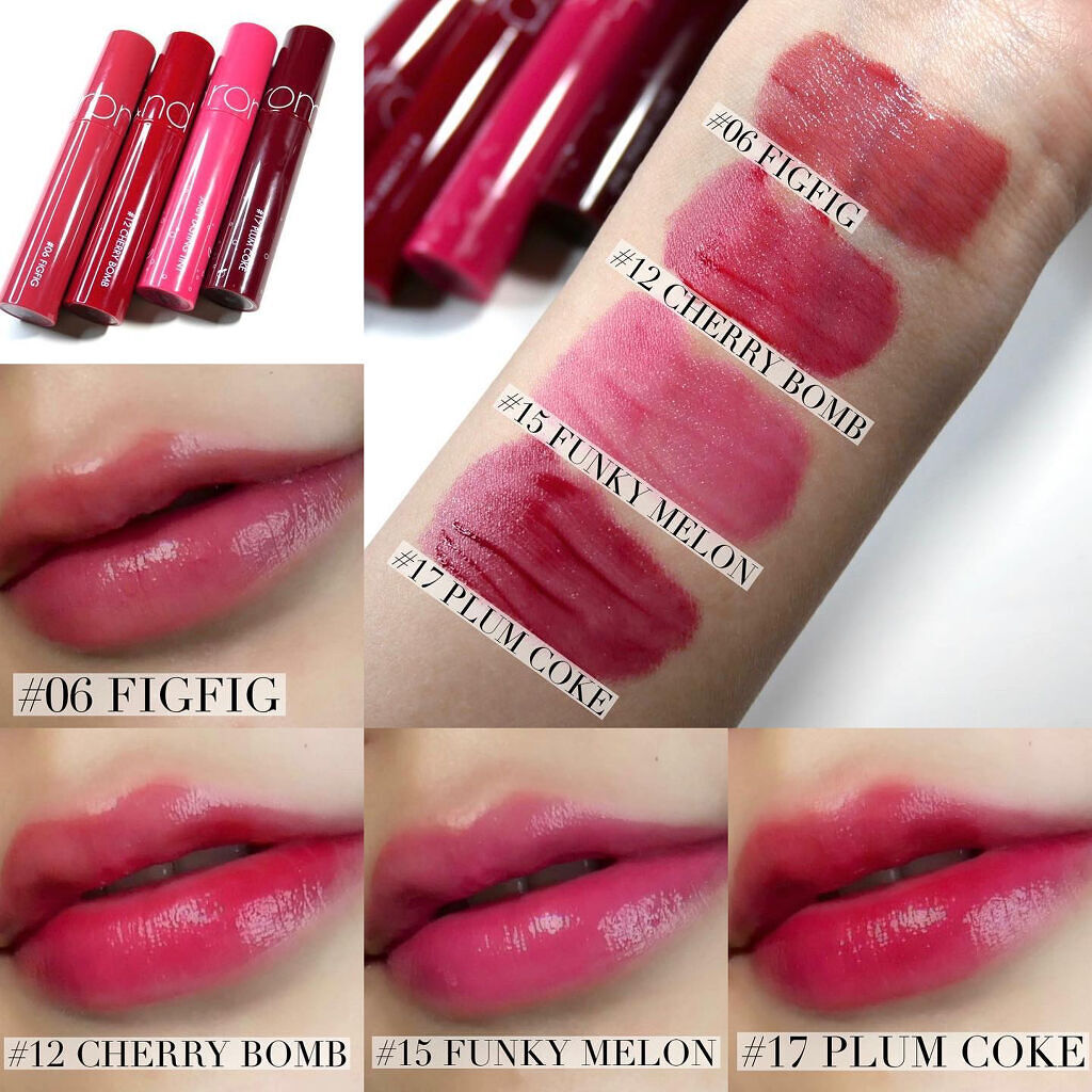 ジューシーラスティングティント/rom&nd/リップティントを使ったクチコミ（3枚目）