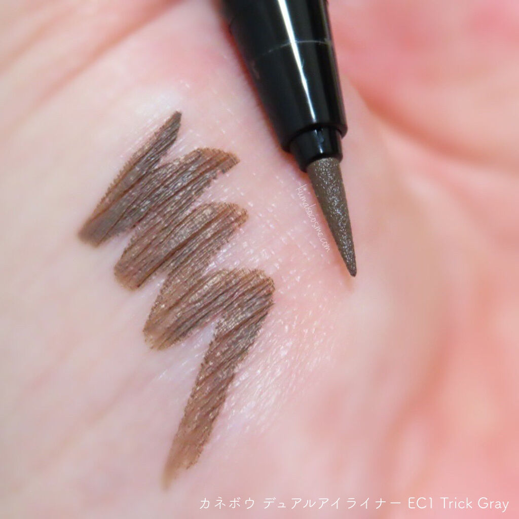 カネボウ デュアルアイライナー（カラー） EC1 Trick Gray/KANEBO/リキッドアイライナーを使ったクチコミ（2枚目）