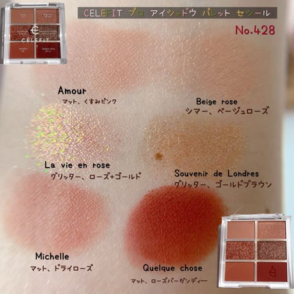 プロアイシャドウパレットセシル/CELEFIT/アイシャドウパレットを使ったクチコミ(5枚目)