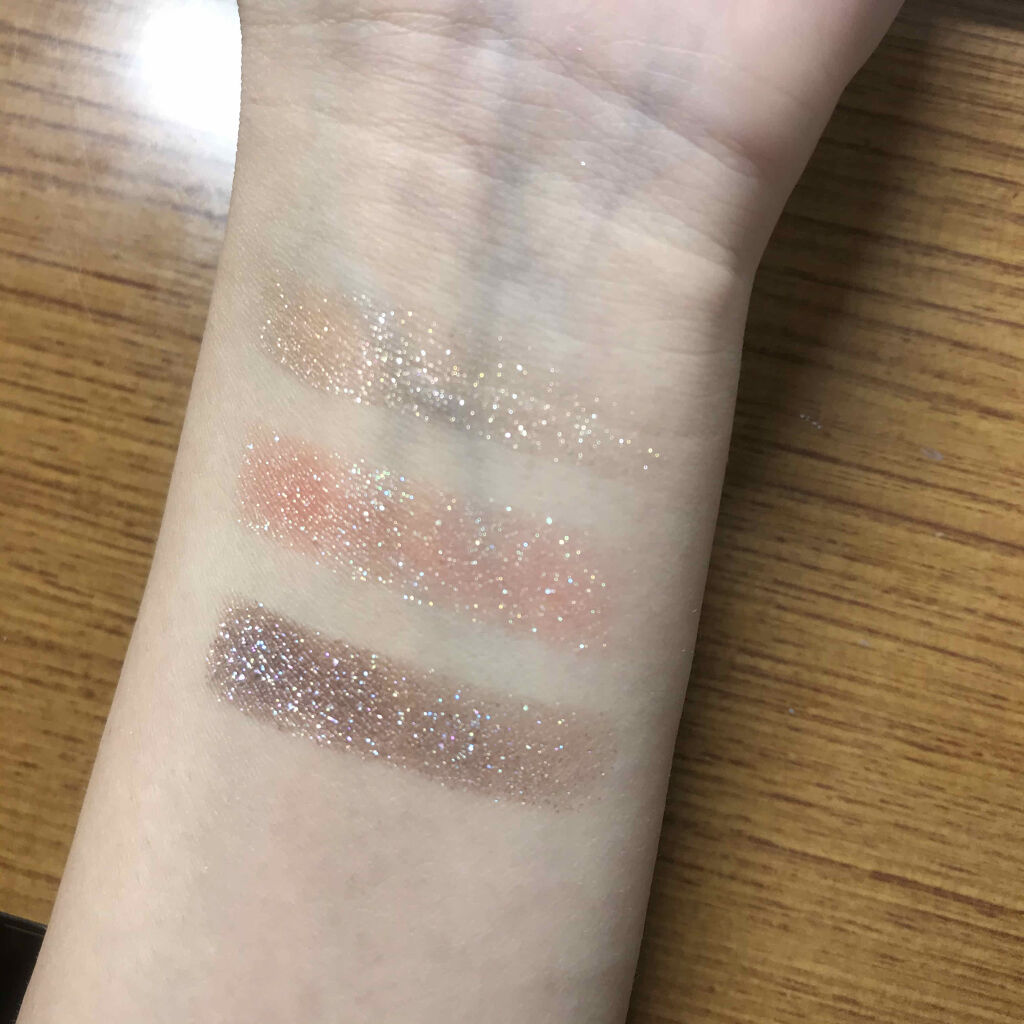 グリッター シャドウ カラー/rom&nd/グリッターを使ったクチコミ（2枚目）