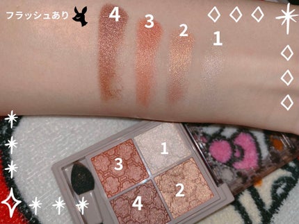 グロッシーリッチ アイズ N/Visée/アイシャドウパレットを使ったクチコミ(3枚目)