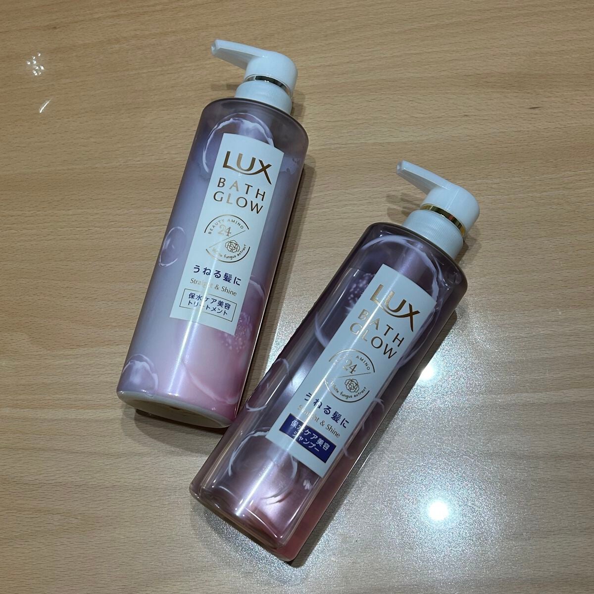 バスグロウ ストレート&シャイン シャンプー/トリートメント/LUX/市販シャンプーを使ったクチコミ(1枚目)